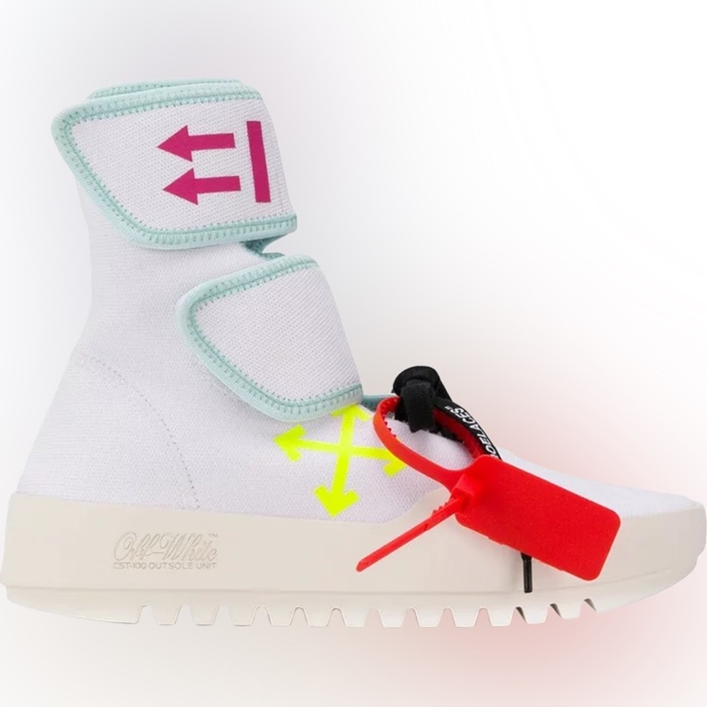 Off- White Womens Moto Wrap Sneaker White